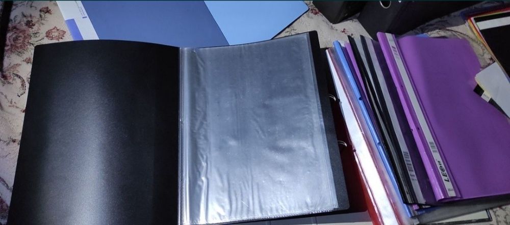 Сегрегатор, папка-реєстратор А4, папки-скоросшивачі, ручки кулькові