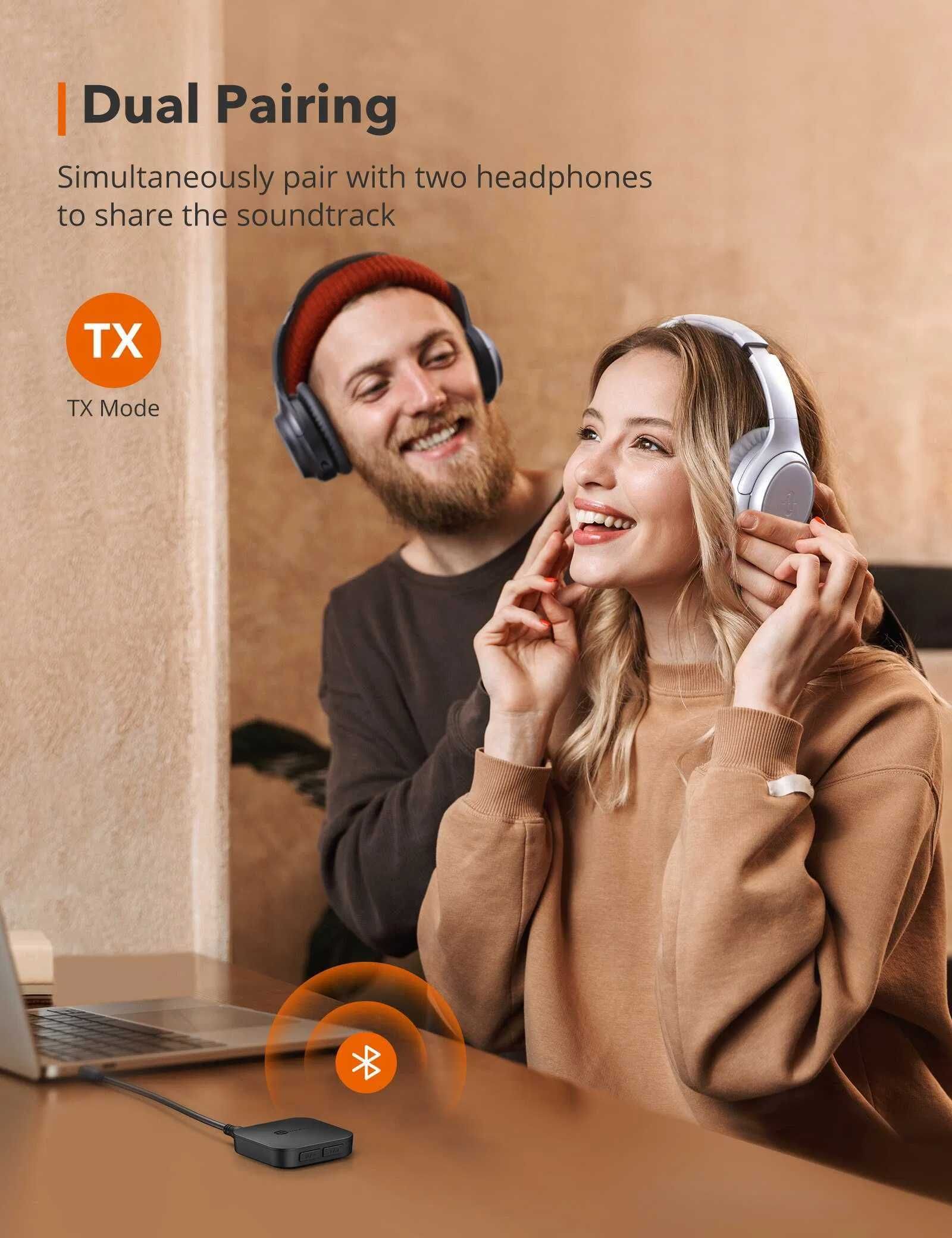 Беспроводной Bluetooth аудио приемник/передатчик TaoTronics TT-BA08