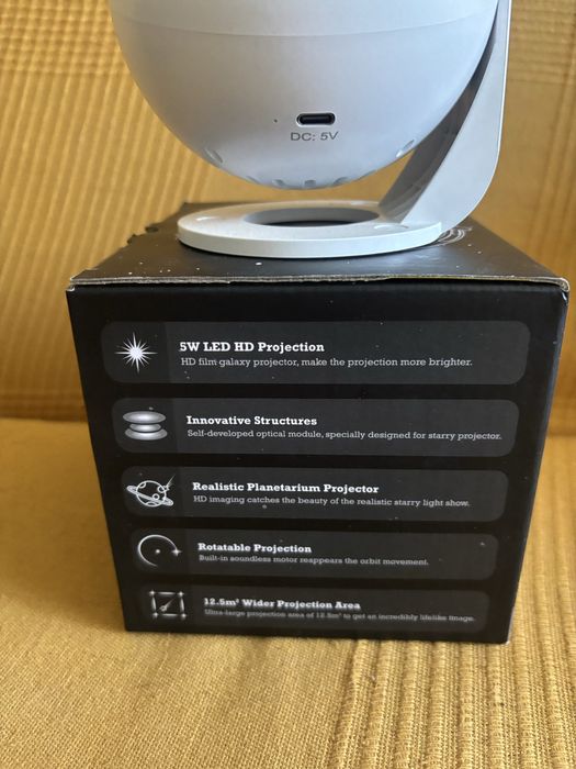 Проектор-нічник зоряного неба Galaxy Projector, світильник, планетарій