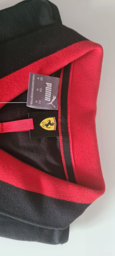Polo Puma Black Ferrari Race M 533747 koszulka czarna