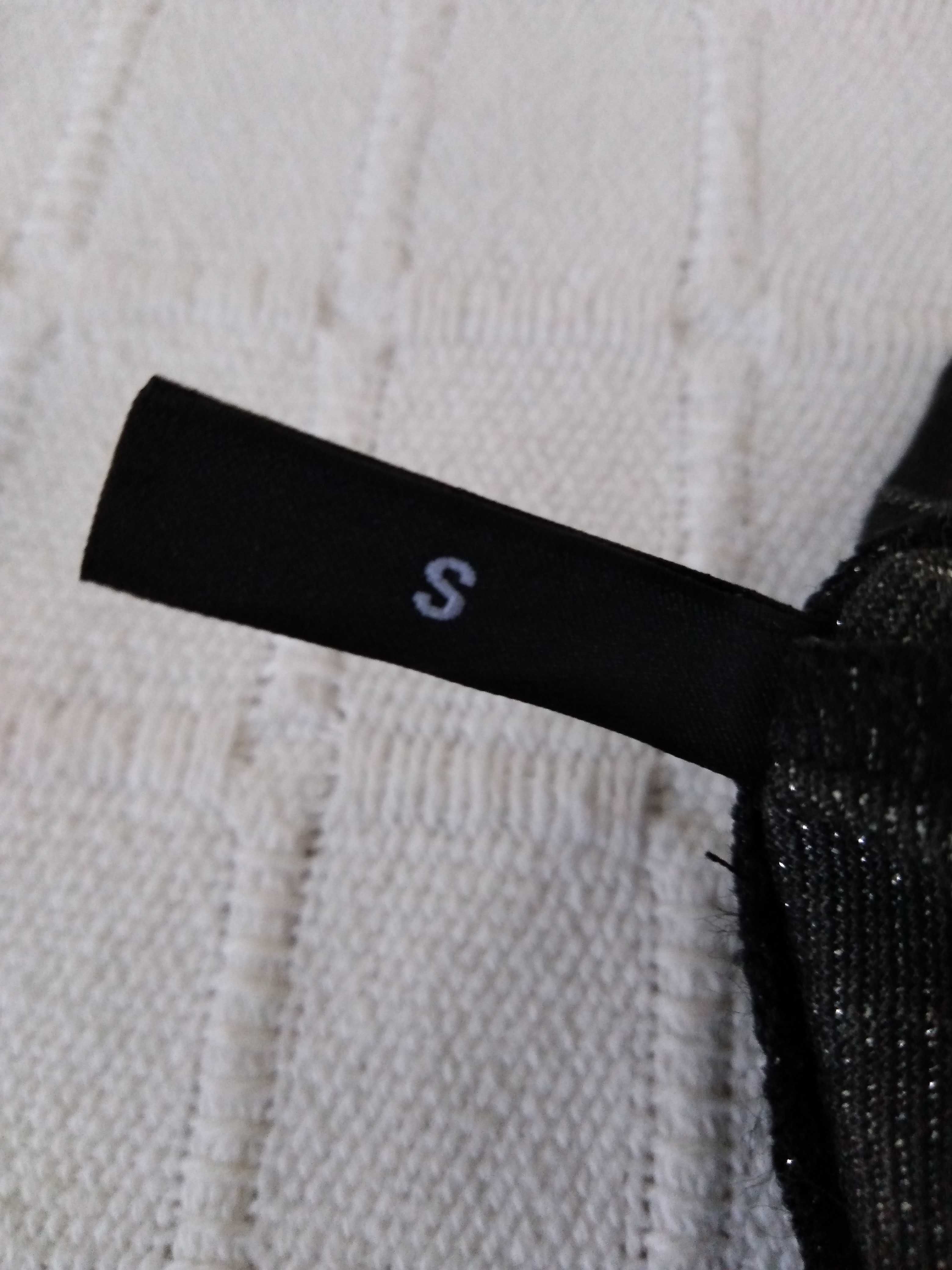Calças Riscas Preto e Branco Calzedonia S