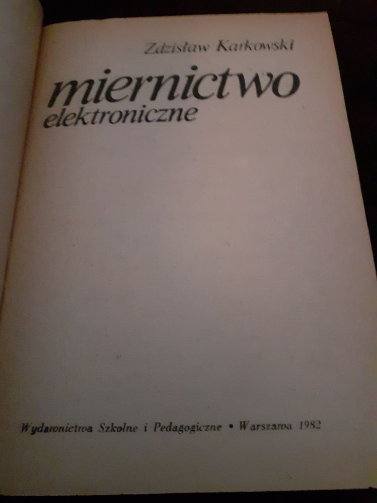 Miernictwo elektroniczne. Zdzisław Karkowski