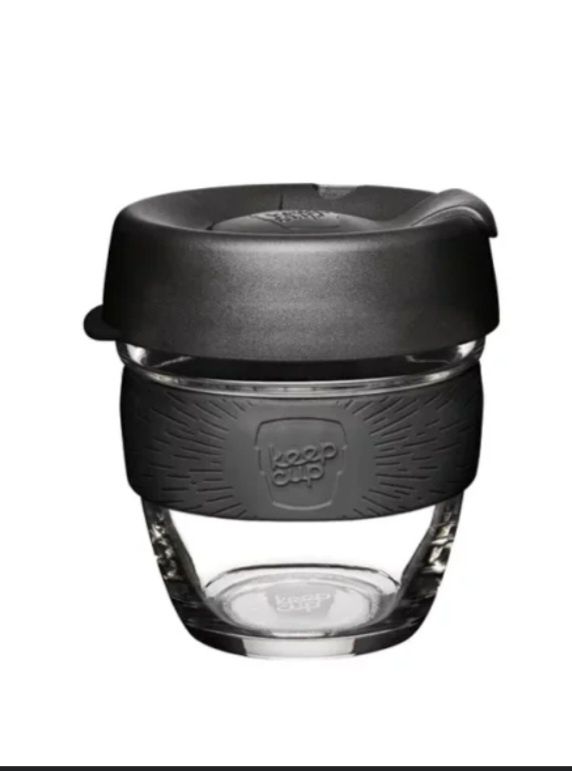 Kubek szklany do kawy herbaty na wynos ekologiczny KeepCup S Brew Blac