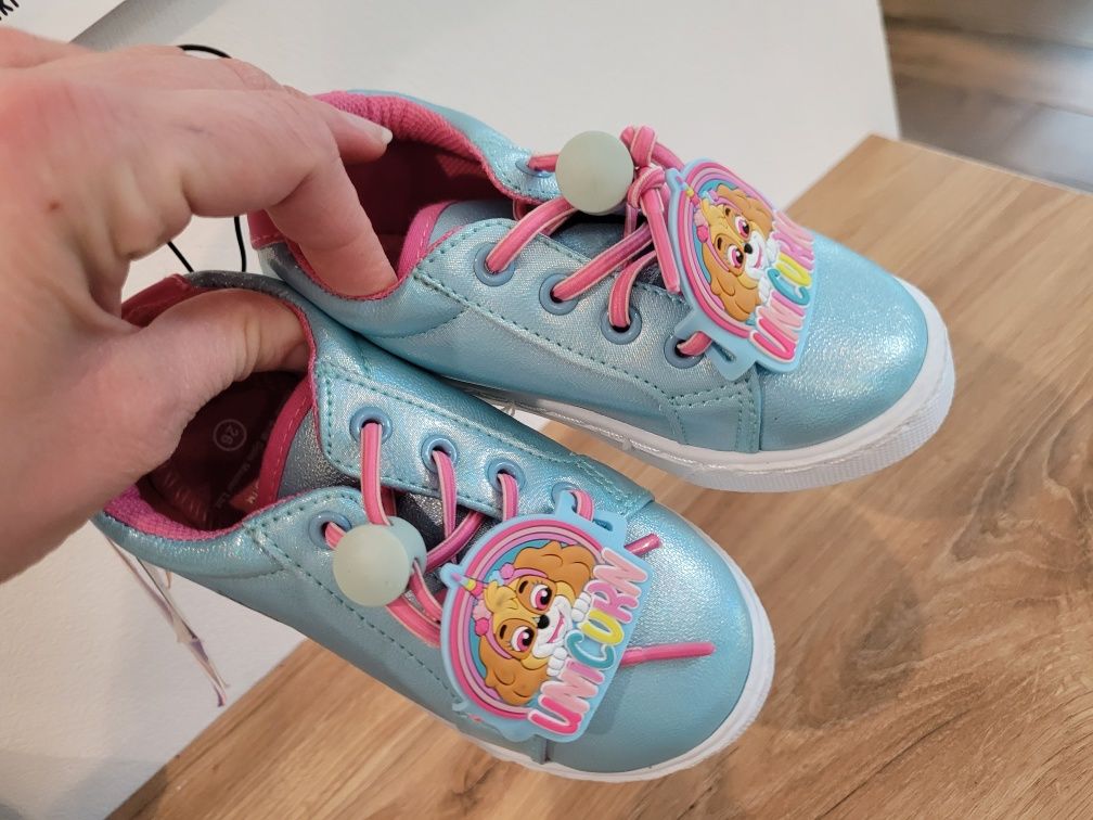 Paw patrol skye unicorn buty na wiosnę trampki dla dziewczynki sneaker