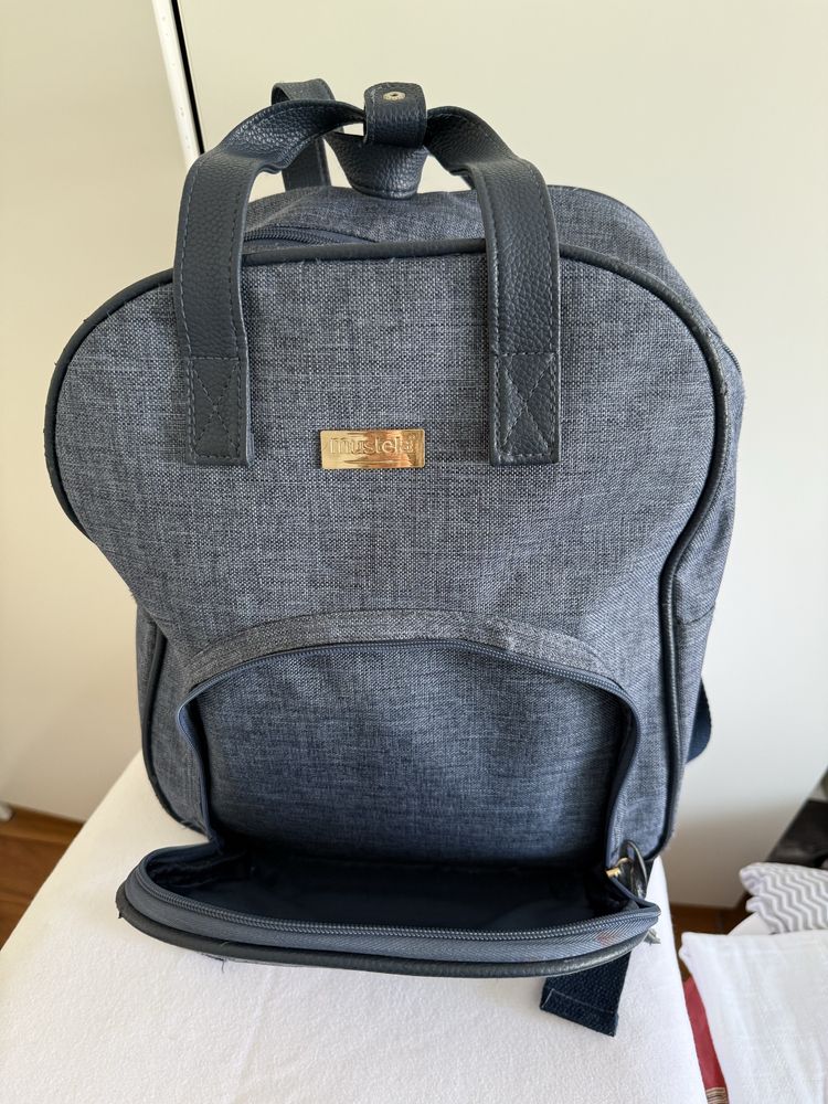 Mochila materninade em ganga