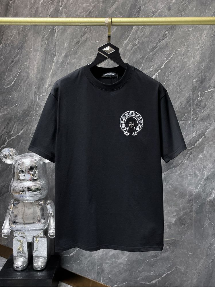 CHROME HEARTS футболка мужская оверсай белая черная унисекс оригинал