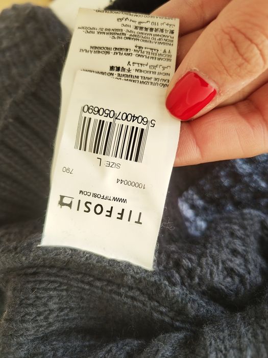 Camisola de malha Azul escuro Tiffosi