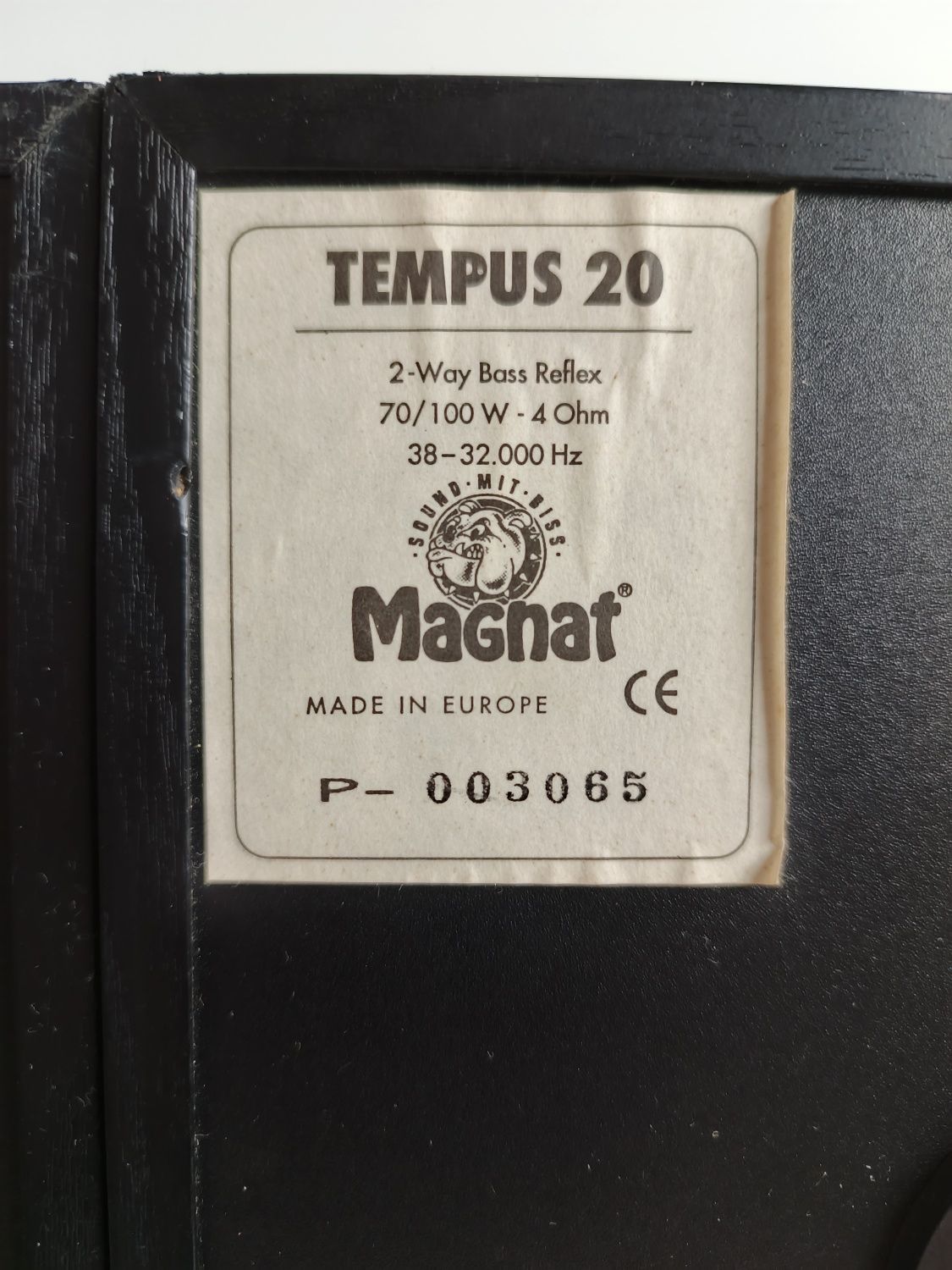 Magnat Tempus 20, kolumny stereo, monitory HiFi. Moc 70/100 Watt