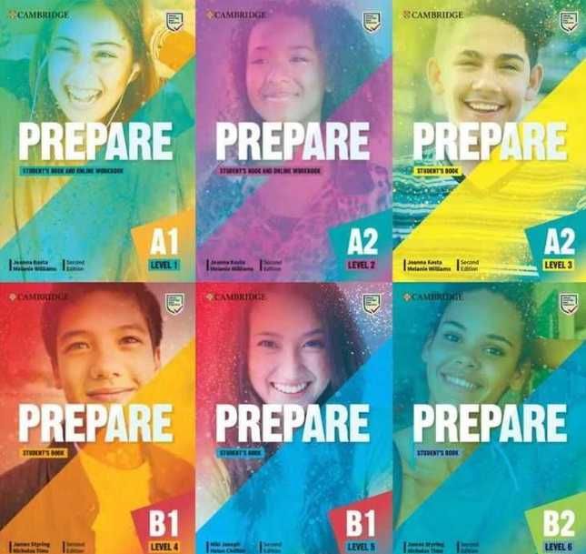 Підручники Prepare 1,2,3,4,5,6,7.8 НУШ і Міжнародні