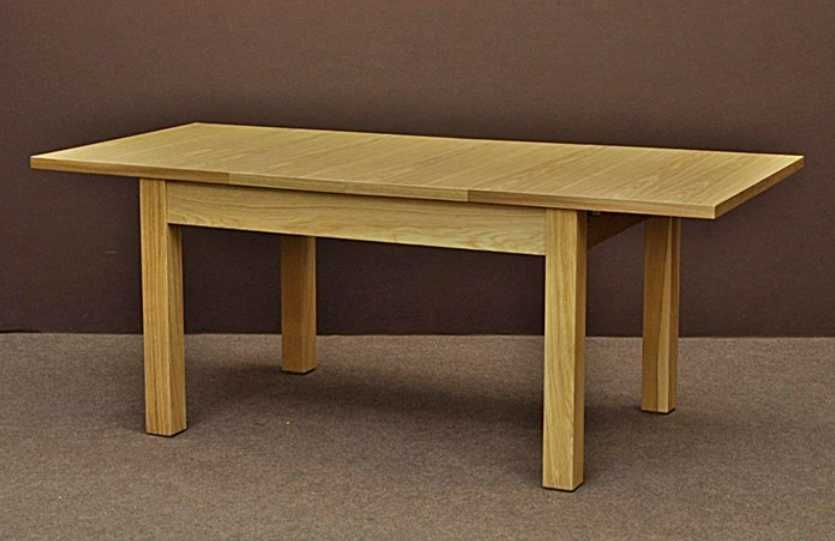 stół drewniany 50% dąb 120 x 80 rozkładany - transport w cenie