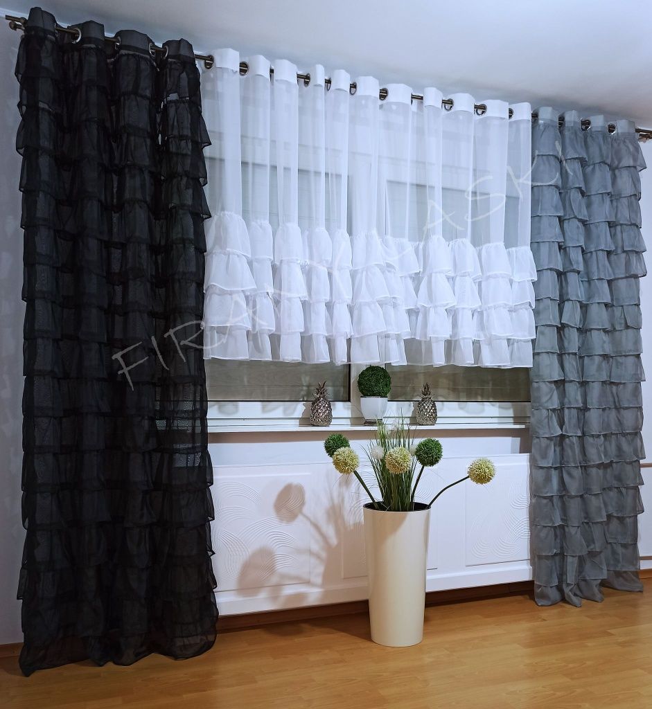 Firana gotowa 400x130 Firany Gotowe falbanki przelotki
