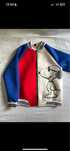 Bluza snoopy bialo czerwono niebieska