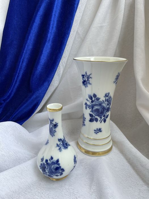 Вазы настоящий кобальт Kaiser,Royal KPM