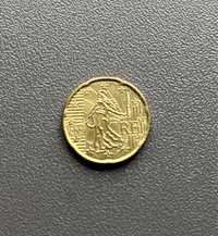 Moneta 20 euro cent Francja 2021 RF