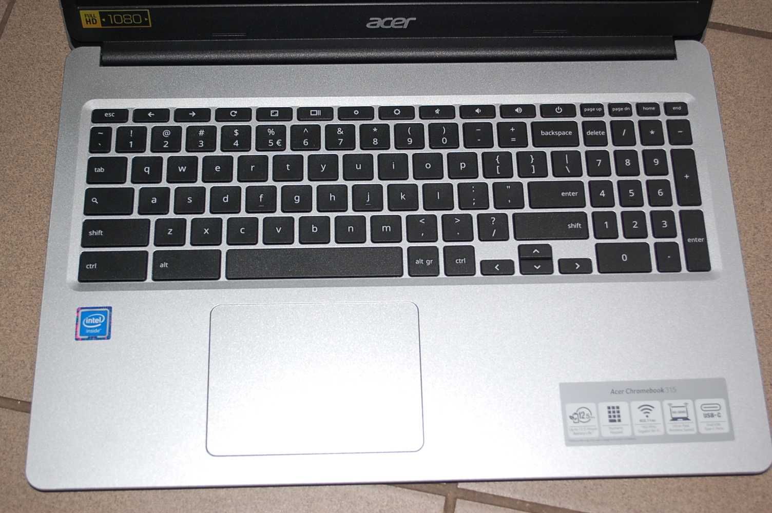 Laptop Acer Chromebook CB315-3H Celeron N4020 4GB RAM 64GB ChromeOS