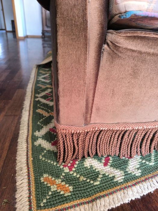 Ofereço Conjunto de 3 sofás de veludo