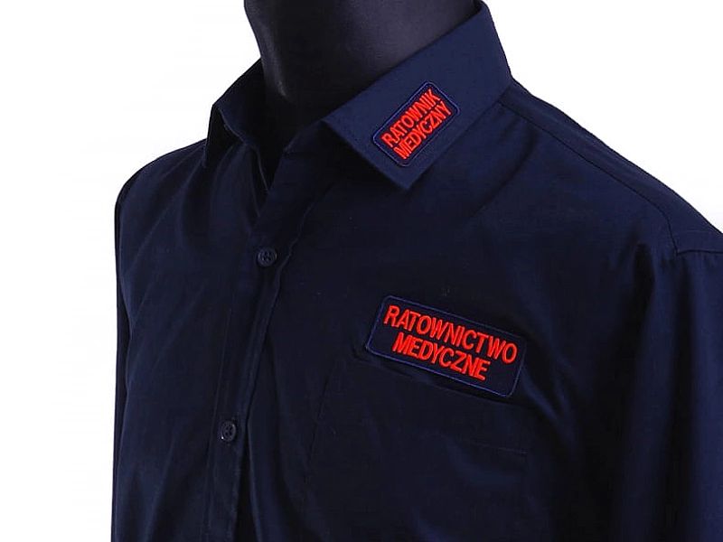 Koszula ratownicza galowa męska granatowa (4XL)