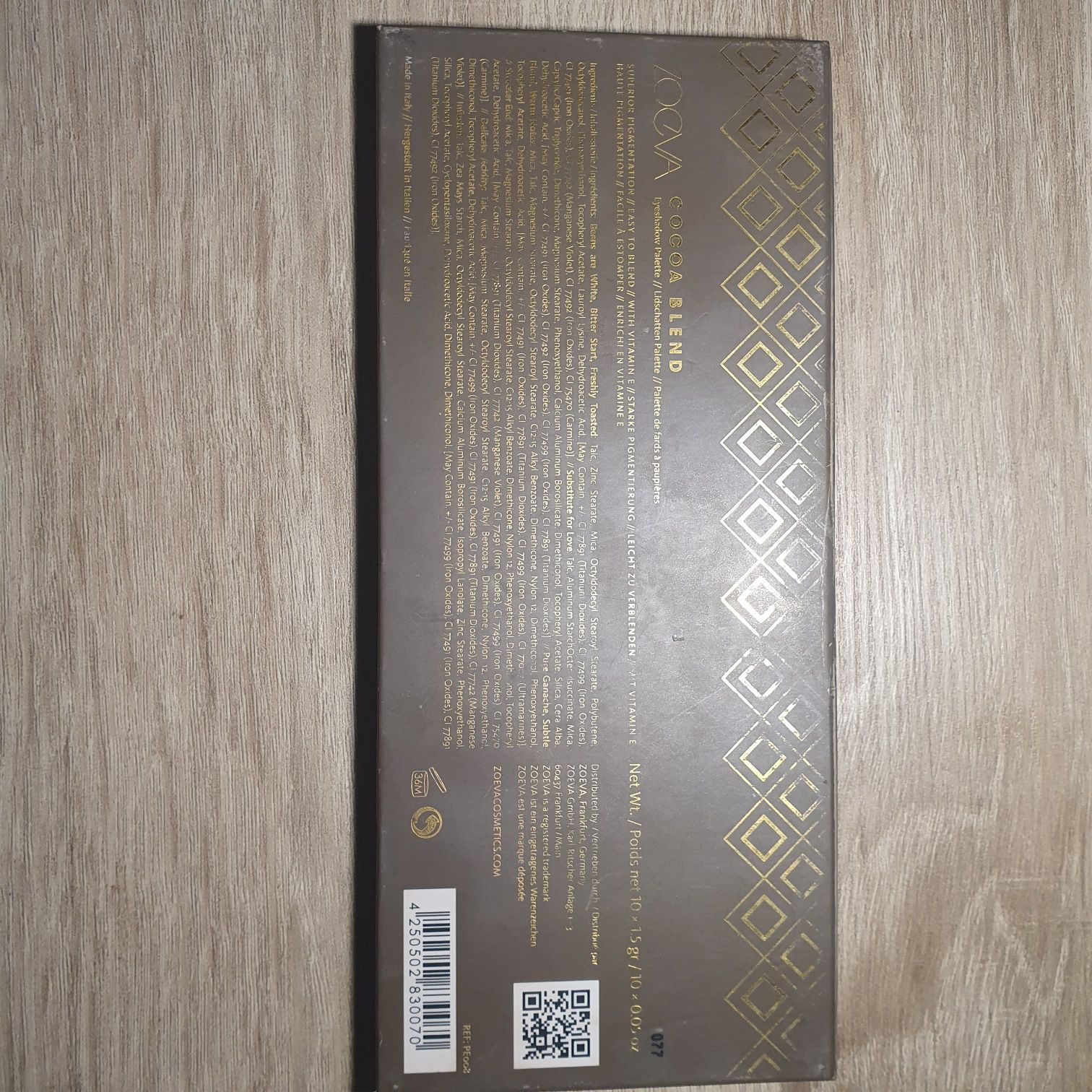 Zoeva cocoa blend paleta