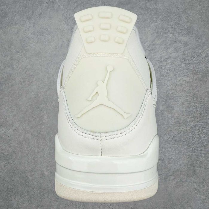 Air Jordan AJ4 Retro Salt White Metalowa klamra