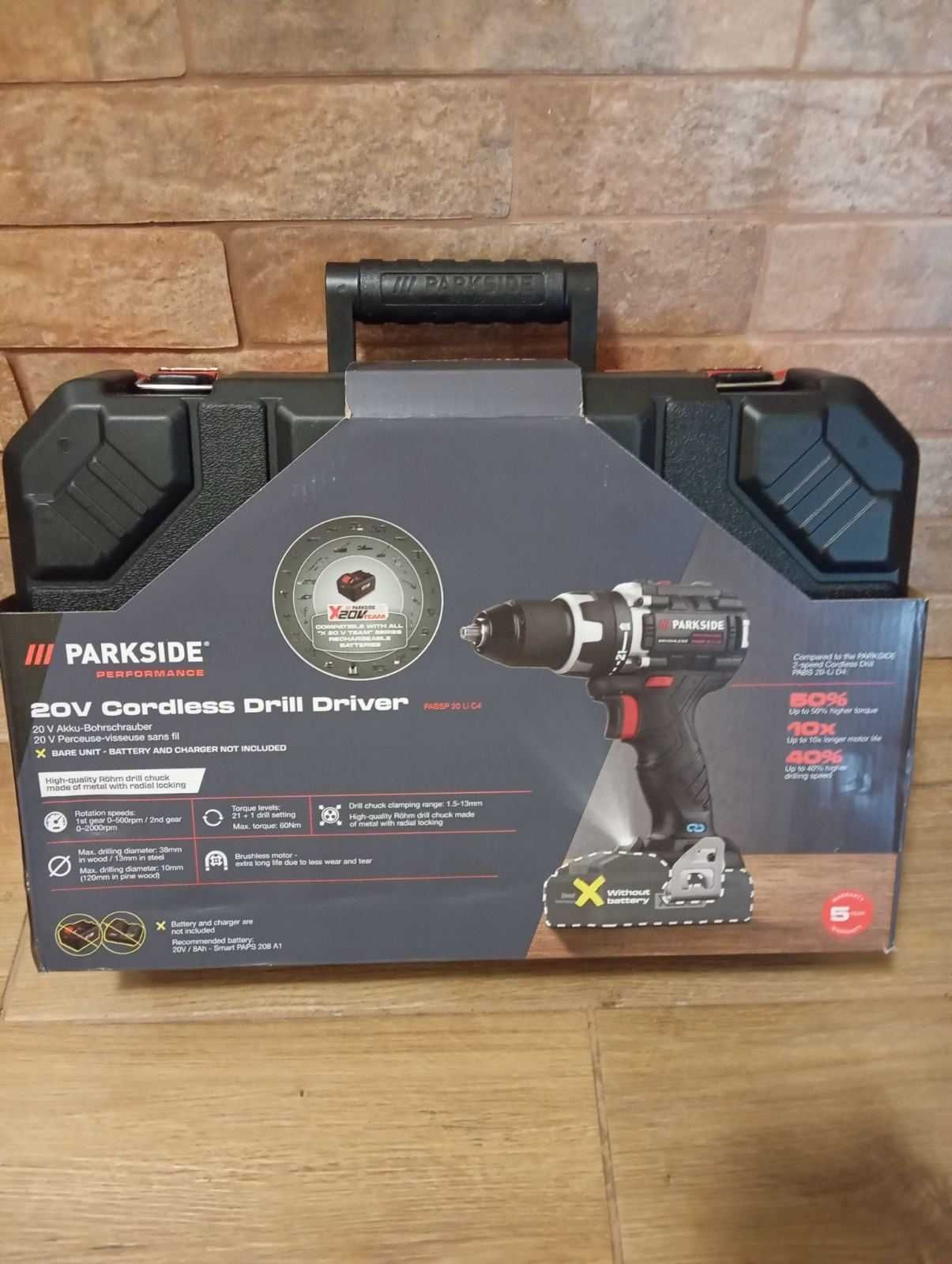 Шуруповерт Parkside PERFORMANCE  PABSP 20V Li C4