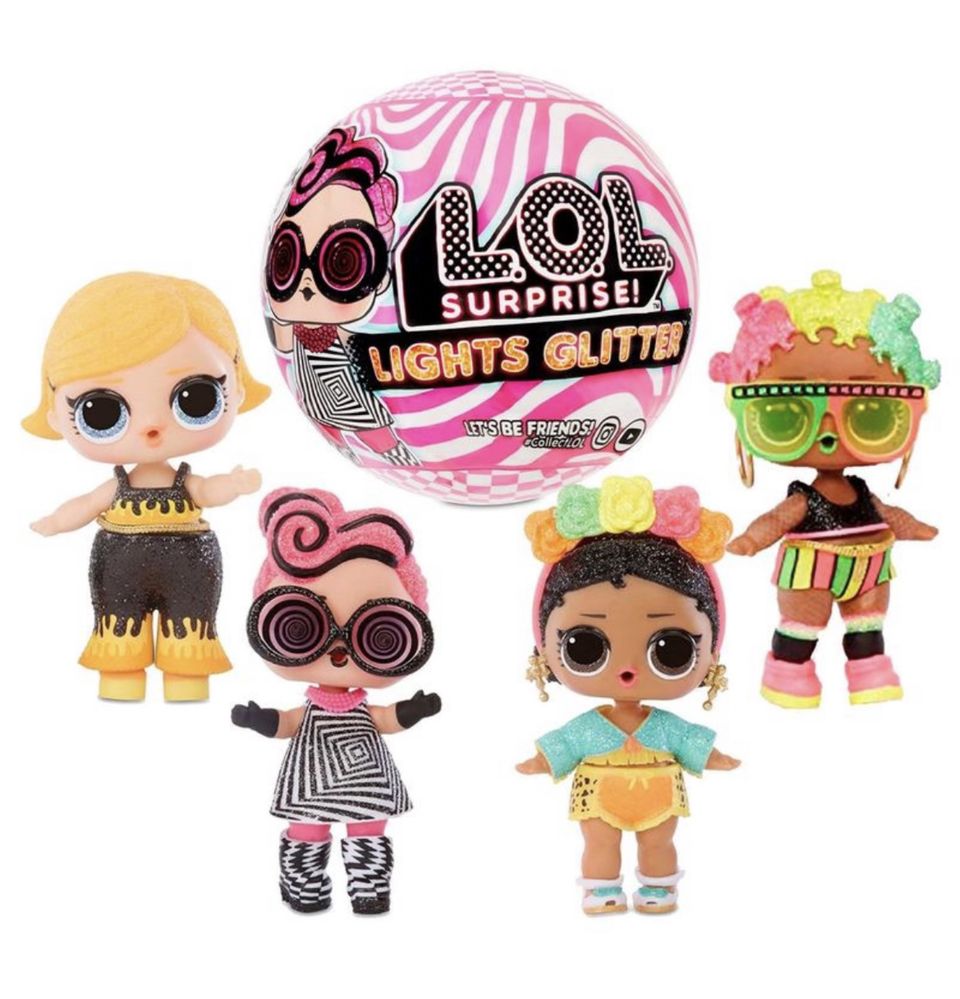 Игрушка цветок Kiddieland,кукла лол повторка lol lights glitter