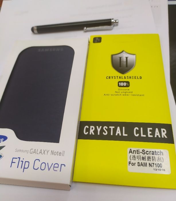 Capa Samsung Galaxy note II Protetor ecran