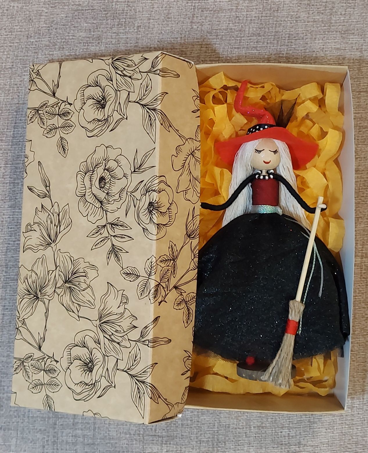 Лялька ручної роботи/Лялька handmade/Лялька подарункова/Кукла Ведьмочк