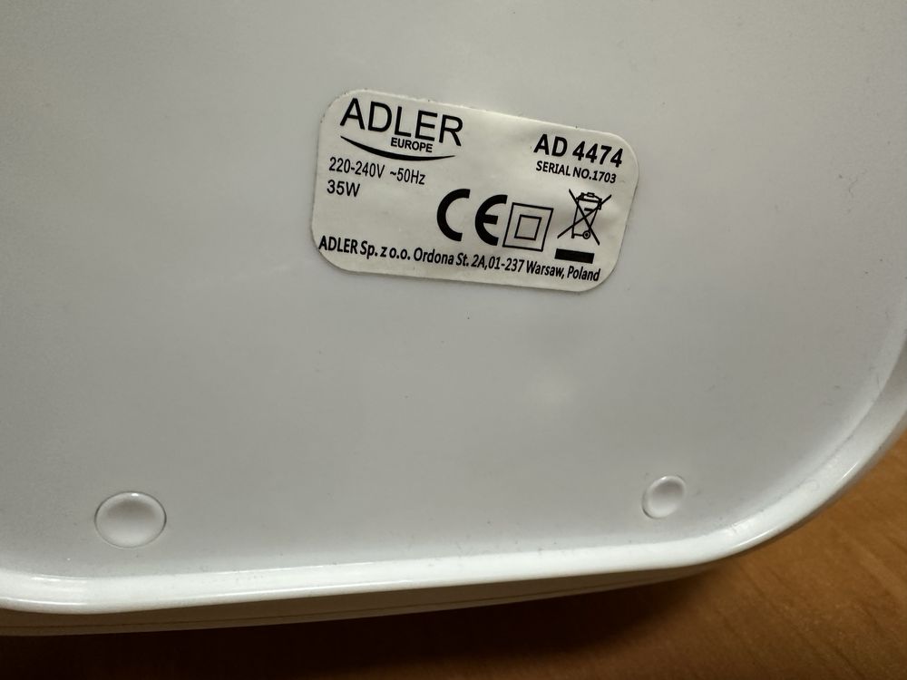 Podgrzewacz Lunchbox Adler zasilanie sieciowe