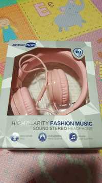Nowe słuchawki nauszne Baseman B1 Różowe