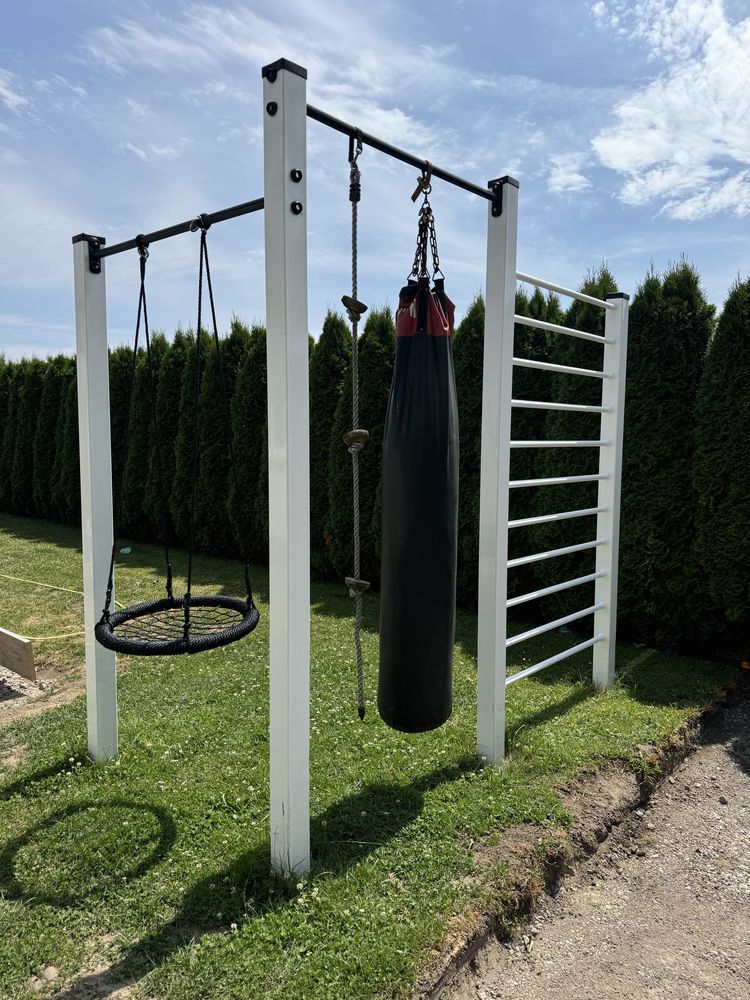 Zestaw treningowy Crossfit / workout + worek bokserski i huśtawka