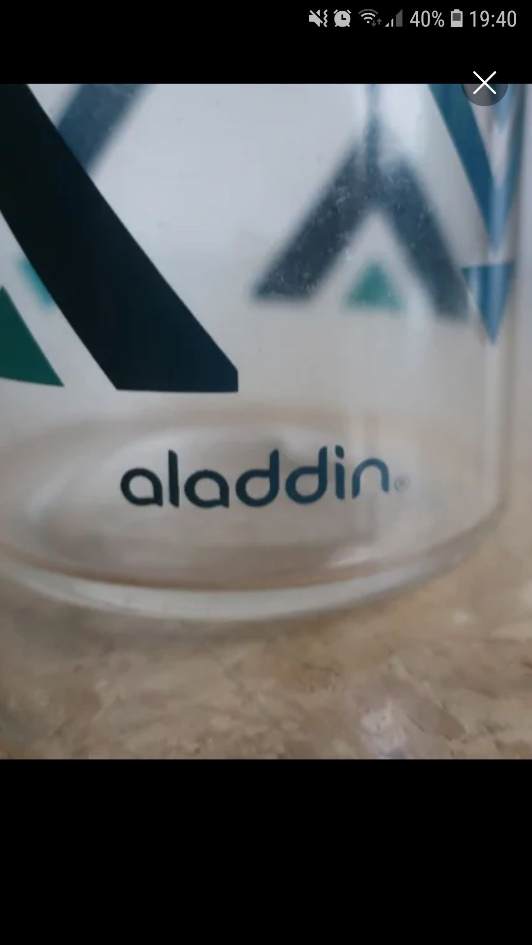 (Nova) Garrafa de água Aladdin (BPA free)