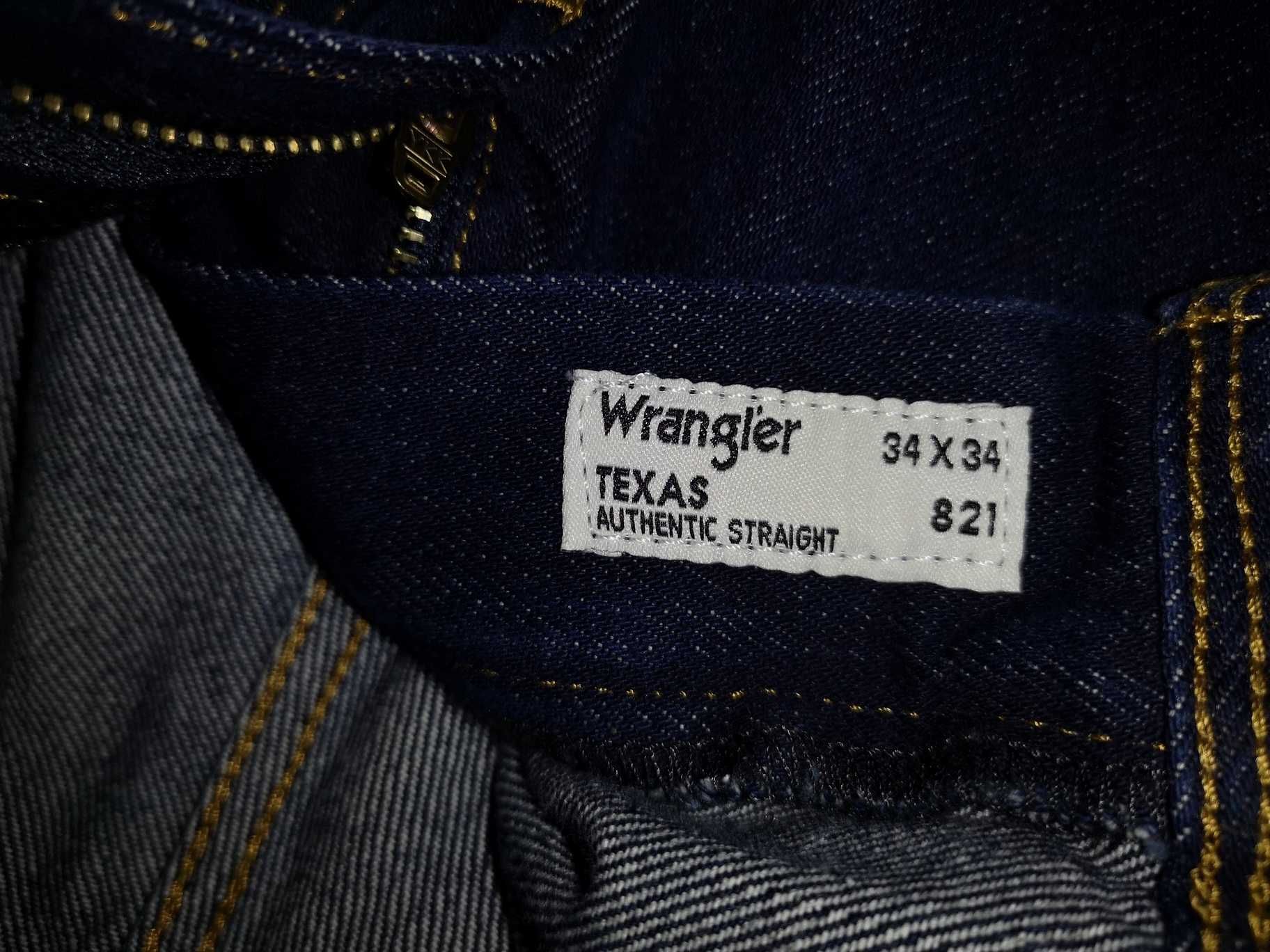 NOWE spodnie Wrangler Texas 821 Authentic Straight Darkstone