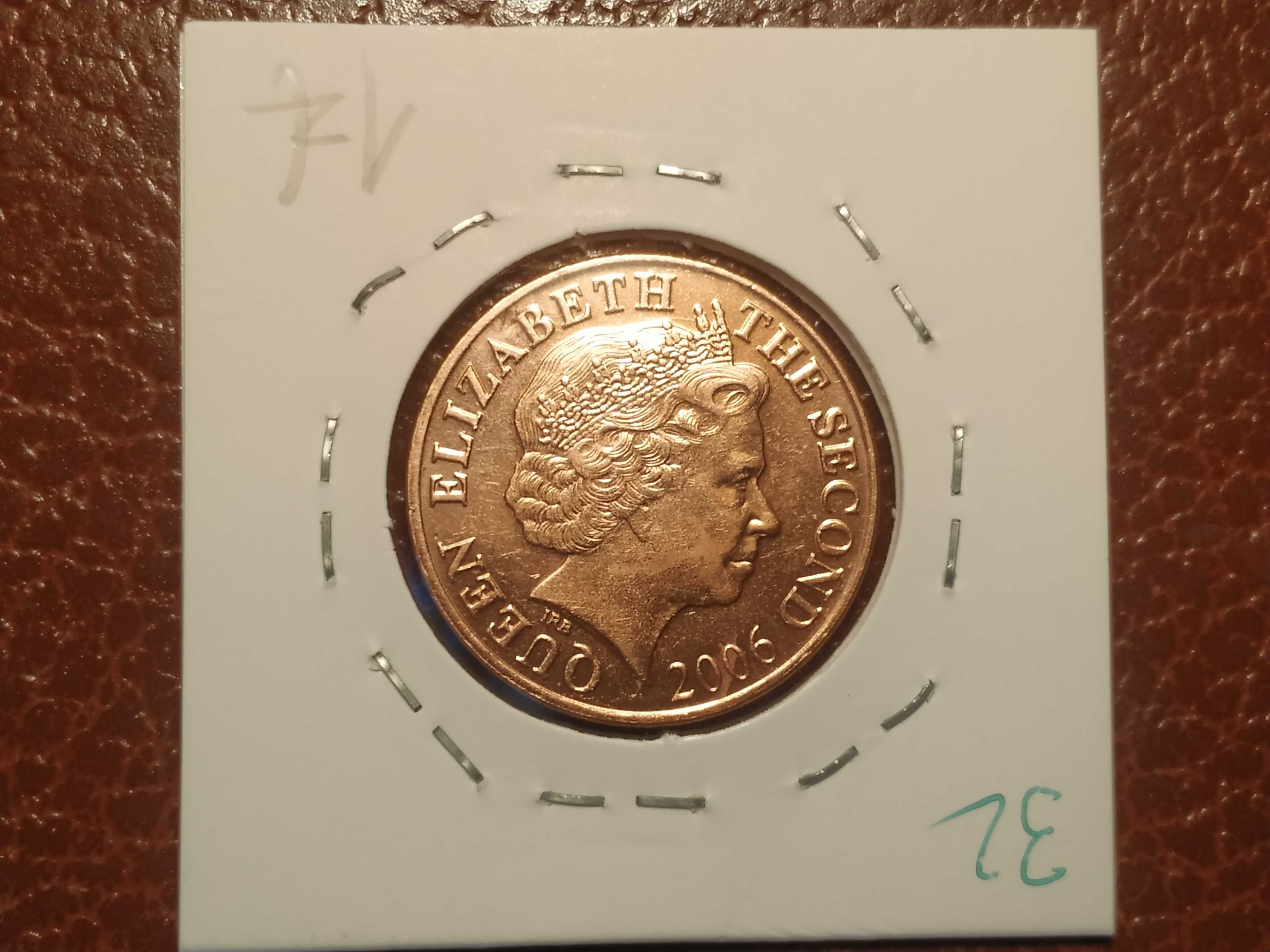 32 Jersey - moeda de 2 pence de 2006