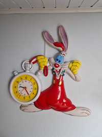 Relógio de parede do Roger Rabbit, para quarto de criança
