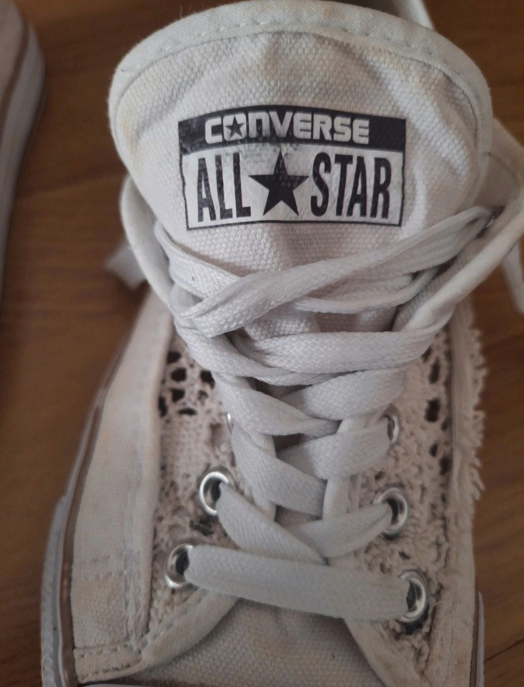 Sapatos Converse all star de renda/malha