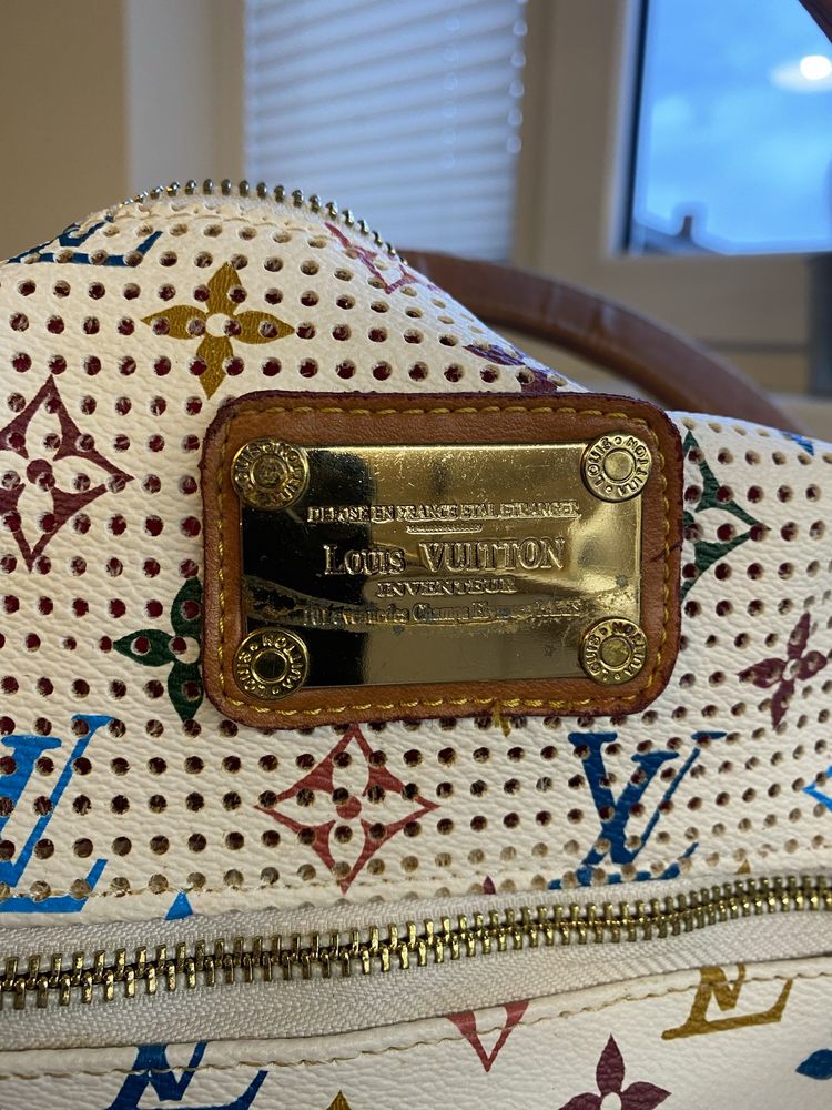 Biala torebka Louis Vuitton