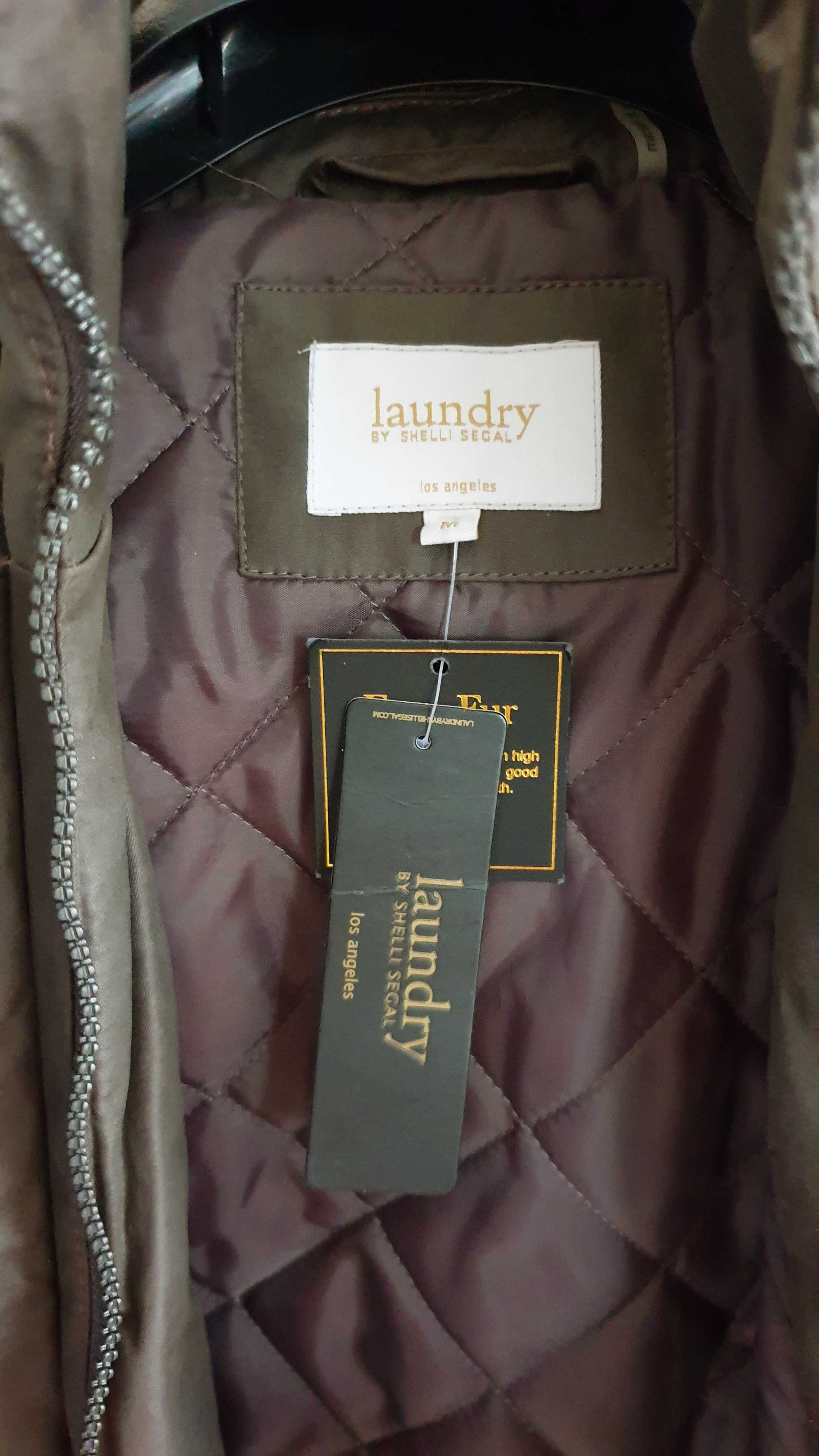 Модная Американская женская парка куртка Laundry. Новая. Хаки Размер М
