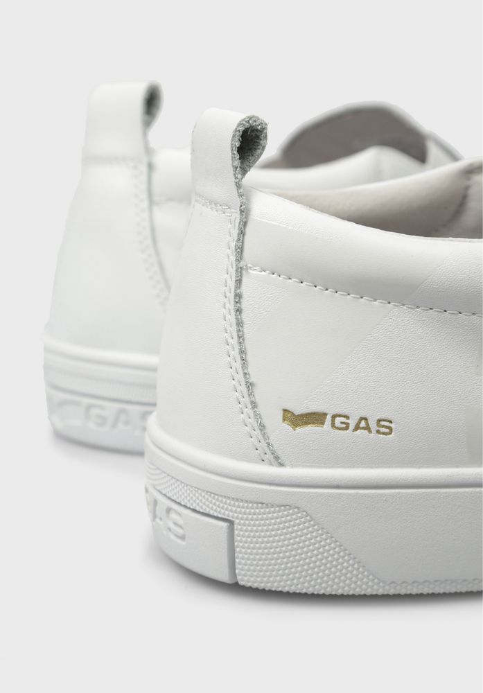 Чоловічі білі шкіряні сліпони ROSS Gas Gap Zara Diesel