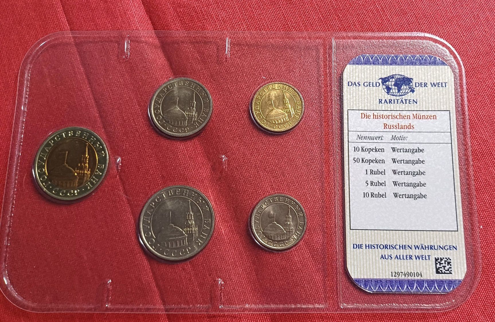 PROMOÇÃO--Russia-set moedas Russland Unc blister