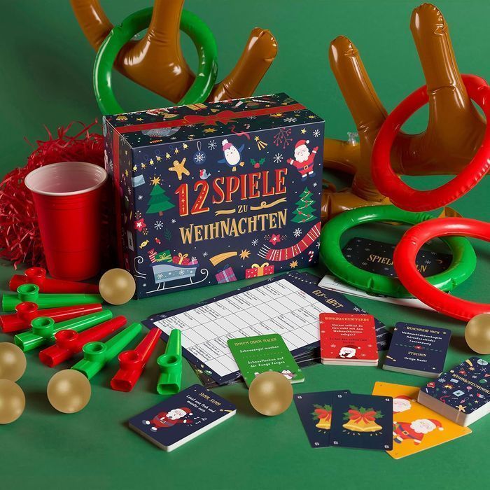GUTTER GAMES Zestaw 12 Gier Zabawne Świąteczne Gry Imprezowe