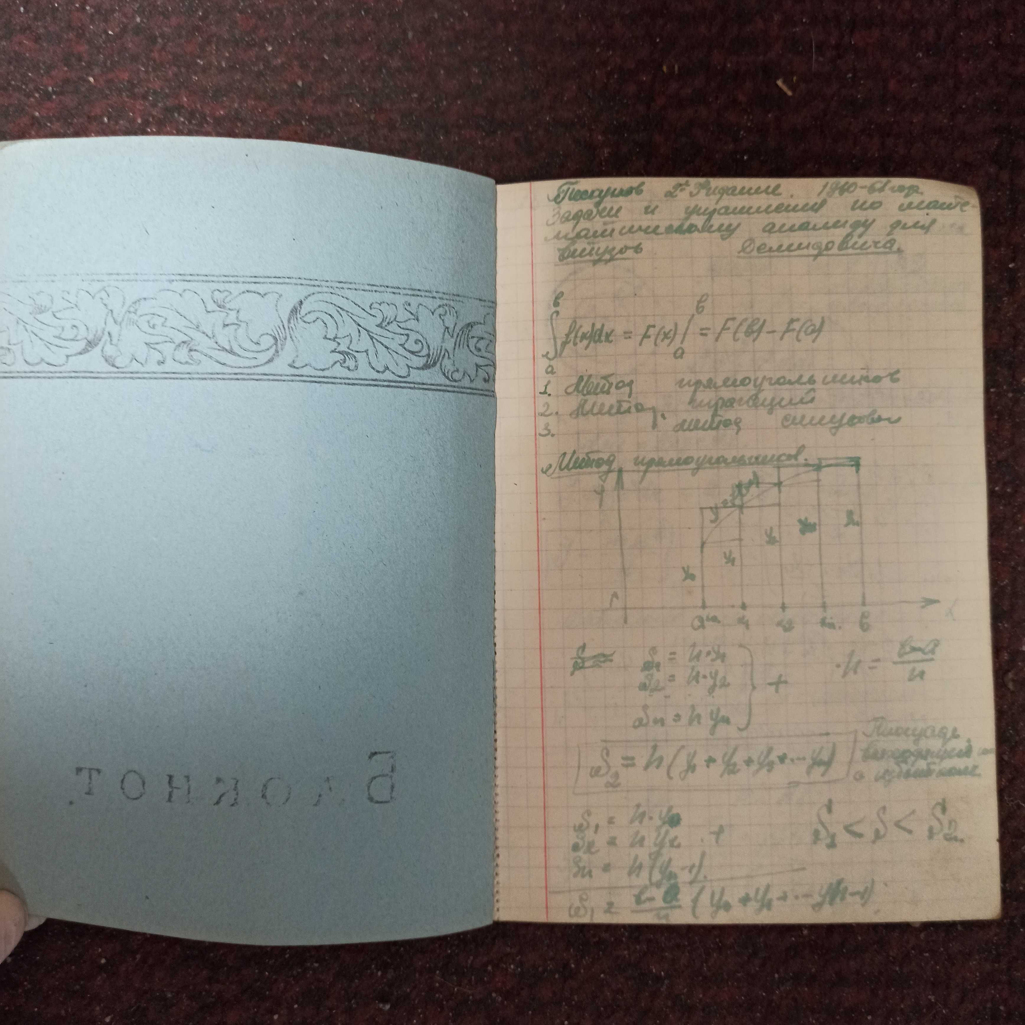 Блокнот советский в клеточку СССР раритет винтаж 1961 г старинный