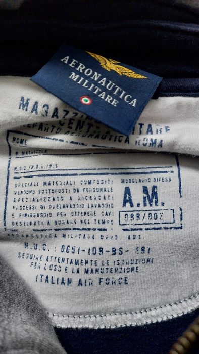 Aeronautica Militare bluza męska z odpinanym kapturem r. XXL