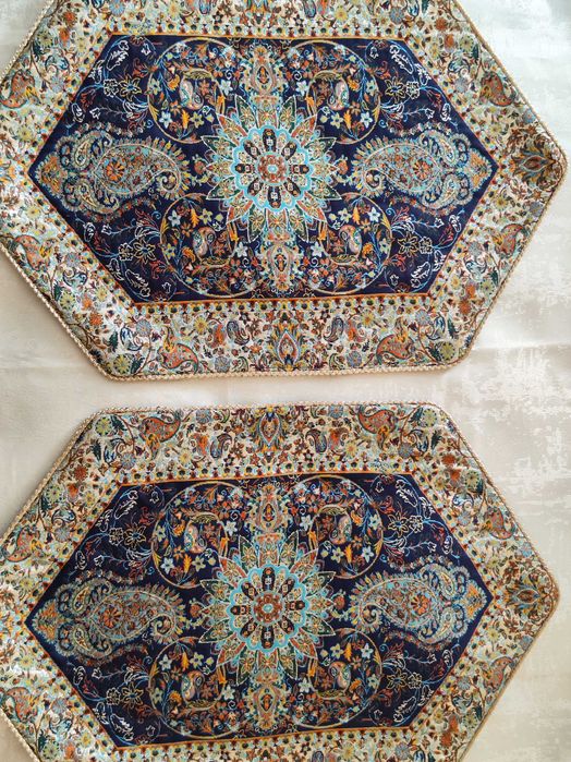 2 Passadeiras de mesa Termeh- Muito Bonita - 100% NOVA