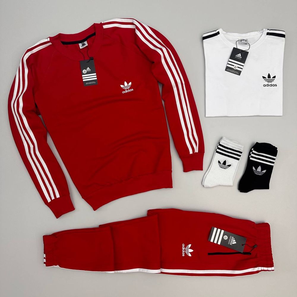 Мужской спортивный костюм adidas комплект [3в1] xs,s,m,l,xl,xxl,xxxl