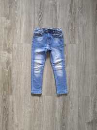 Spodnie długie 110 Denim Co skinny regulowane rurki dżins jeans 116