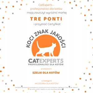 Szelki Dla Dużego Kota 38-48cm Do 6kg Brytyjski Tre Ponti Leopard Różo