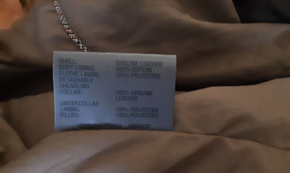 Wilsons Leather USA Skóra kurtka skórzana skóra naturalna męska katana