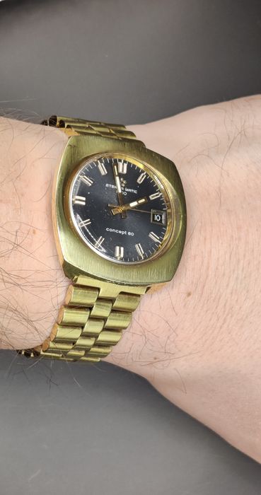 Eterna-Matic Concept 80 złoty zegarek vintage