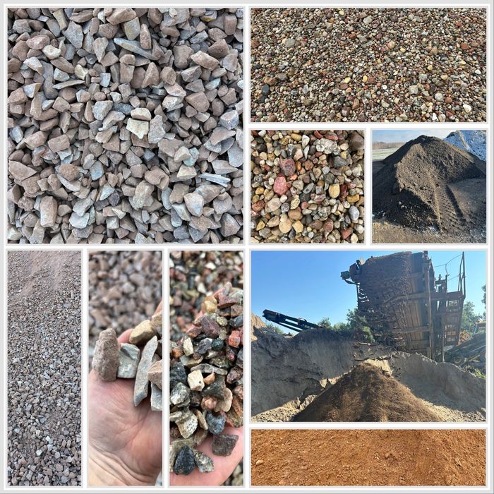 Zwir piasek ziemia Kamien podsyp tluczen