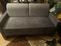 Sofa tapczan do spania rozkladana szara